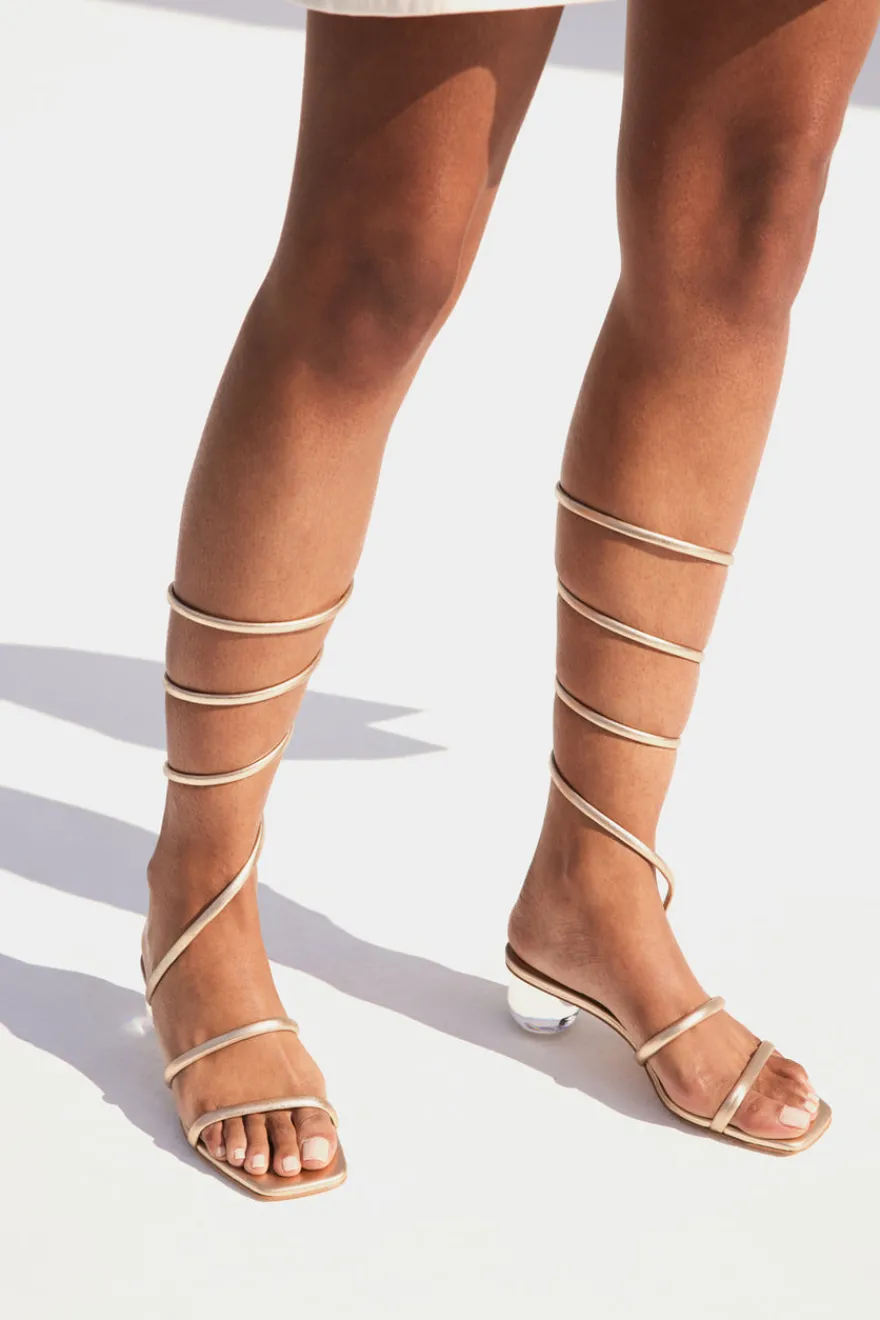 Cult Gaia Freya Sandal Champagne