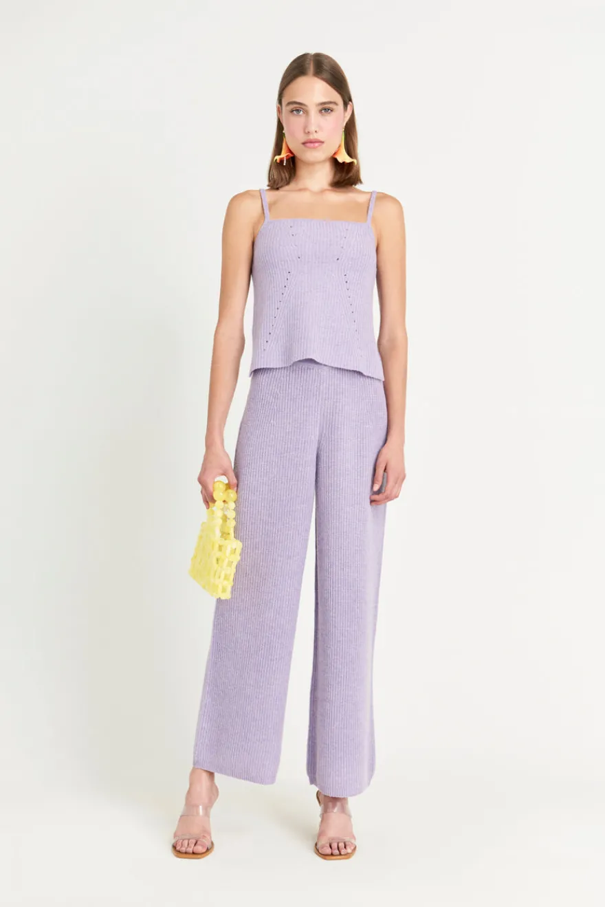 Online Cult Gaia Gesa Knit Top Amethyst