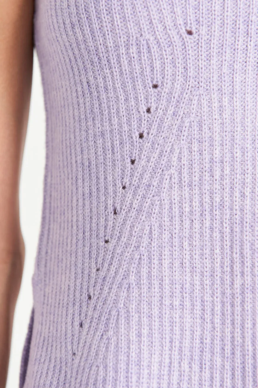 Online Cult Gaia Gesa Knit Top Amethyst