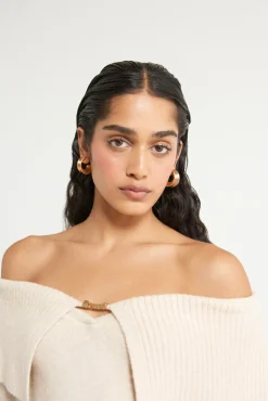 Cult Gaia Gigi Earring Brushed Brass