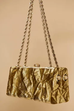 Cult Gaia Hajar Shoulder Bag Gold