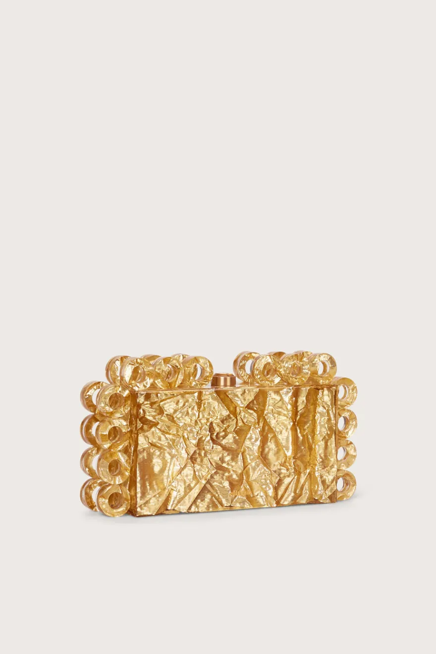 Cult Gaia Harlow Clutch Gold