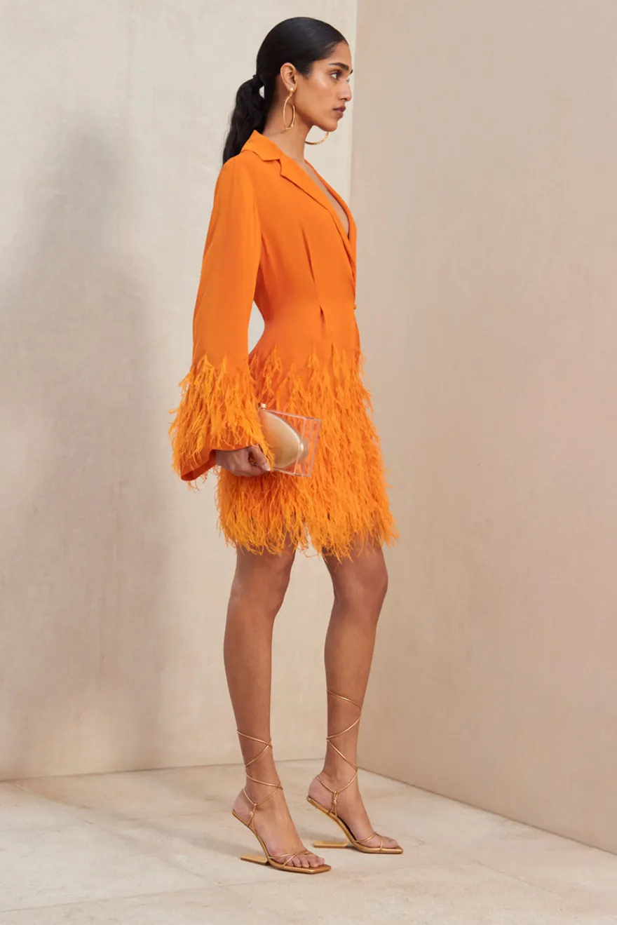 Cult Gaia Harper Dress Papaya