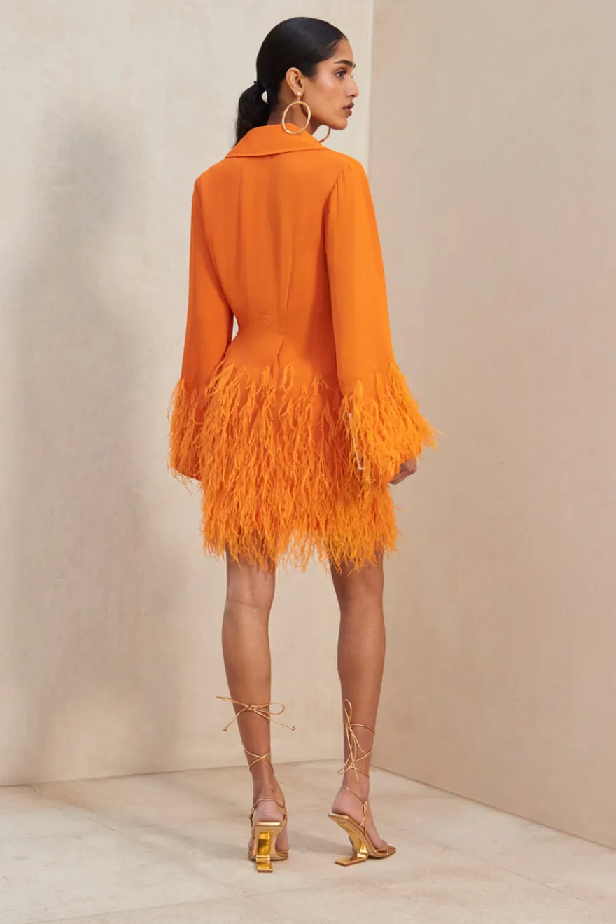 Cult Gaia Harper Dress Papaya