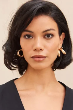 Cult Gaia Henny Earring Brushed Brass
