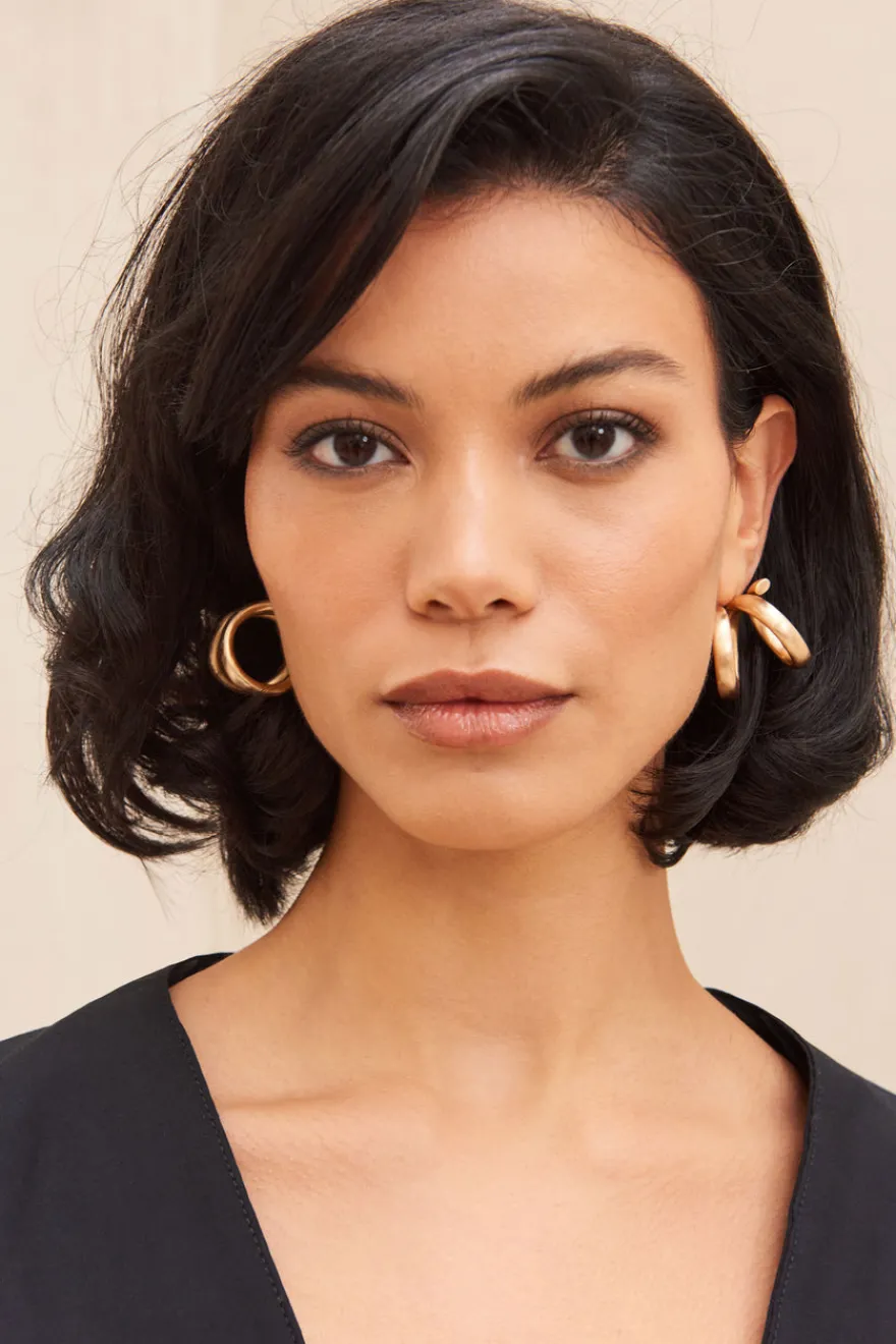 Cult Gaia Henny Earring Brushed Brass