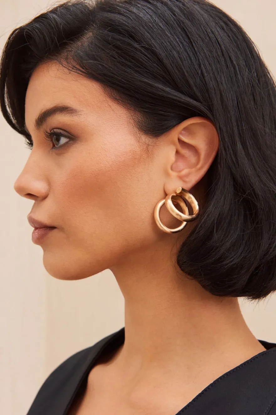 Cult Gaia Henny Earring Brushed Brass