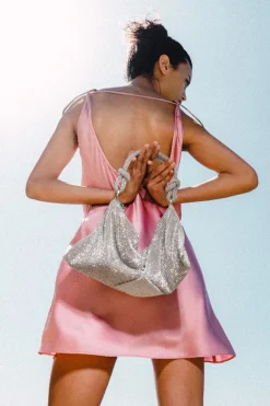 Clearance Cult Gaia Hera Mini Rhinestone Shoulder Bag Clear