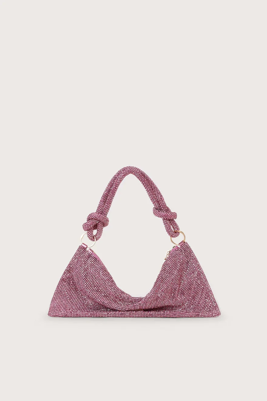 Outlet Cult Gaia Hera Nano Rhinestone Shoulder Bag Shell Pink