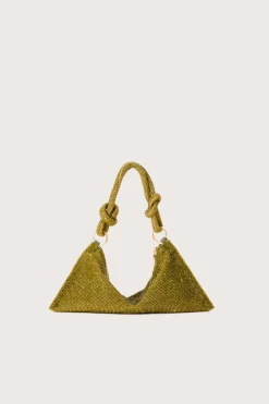 Discount Cult Gaia Hera Nano Rhinestone Shoulder Bag Olive