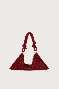 Online Cult Gaia Hera Nano Rhinestone Shoulder Bag Scarlet