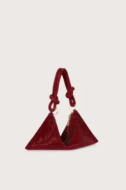 Online Cult Gaia Hera Nano Rhinestone Shoulder Bag Scarlet