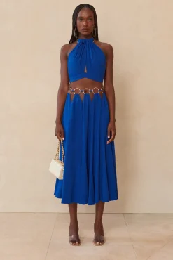 Online Cult Gaia Idris Skirt Persian Blue