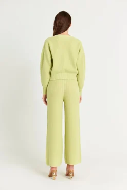 Best Cult Gaia Indra Knit Cardigan Avocado