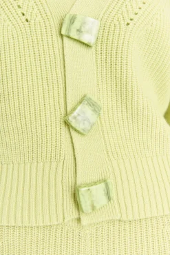 Best Cult Gaia Indra Knit Cardigan Avocado