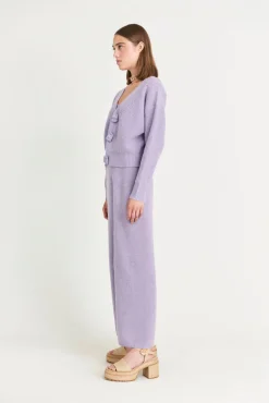 Best Cult Gaia Indra Knit Cardigan Amethyst