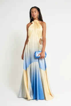 Discount Cult Gaia Iris Gown Prosecco Ombre