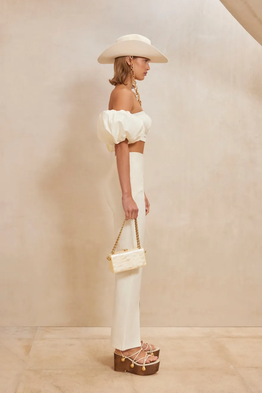 Cult Gaia Isabel Pant Off White