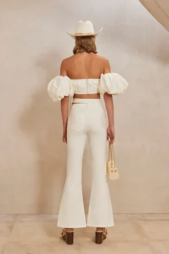 Cult Gaia Isabel Pant Off White