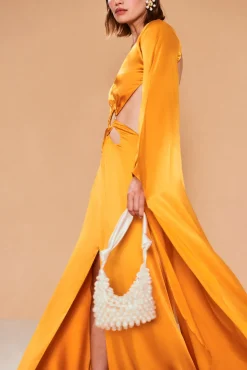 Cult Gaia Jasmin Gown Marigold