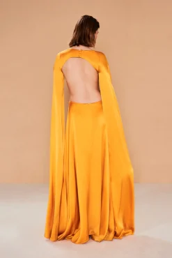 Cult Gaia Jasmin Gown Marigold
