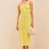 New Cult Gaia June Knit Dress Citron
