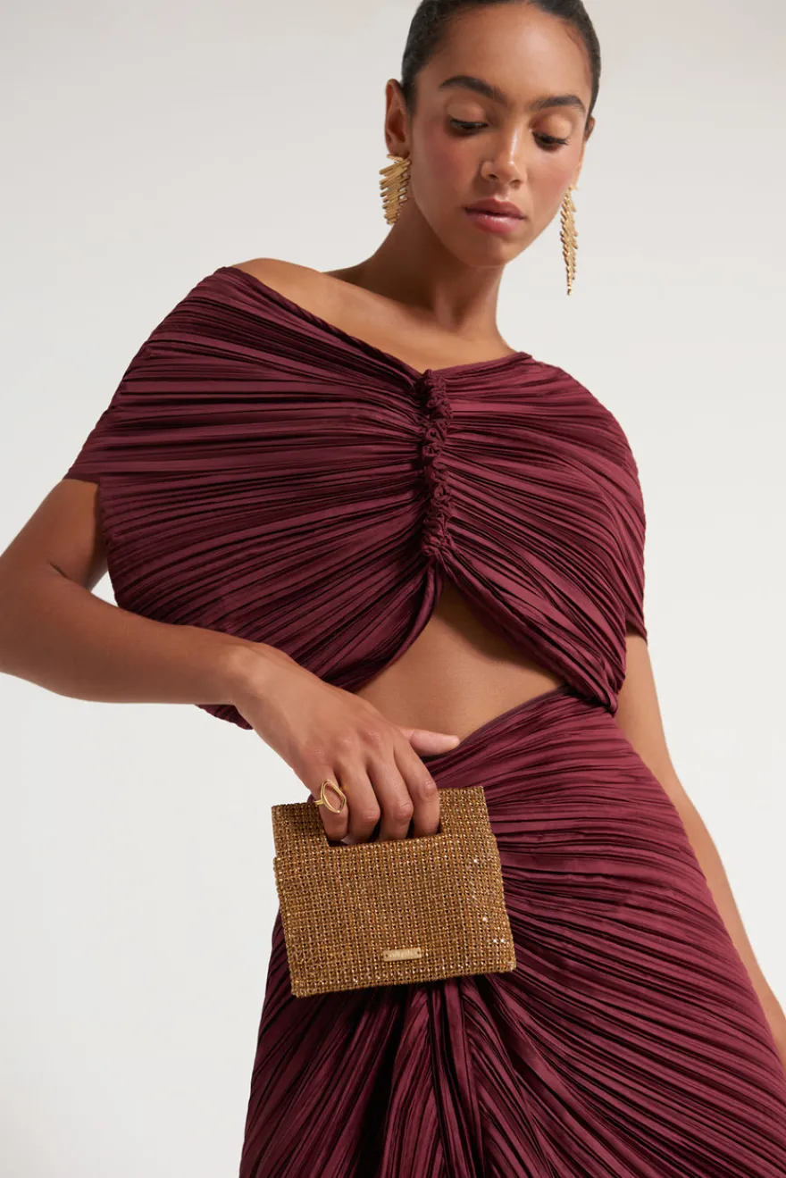 New Cult Gaia Juniper Top Maroon Peak