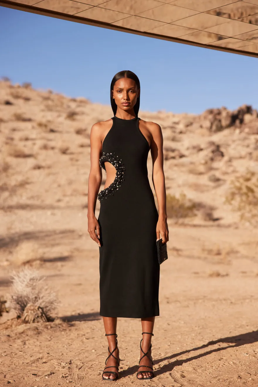 Hot Cult Gaia Katina Knit Dress Black