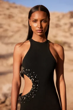 Hot Cult Gaia Katina Knit Dress Black