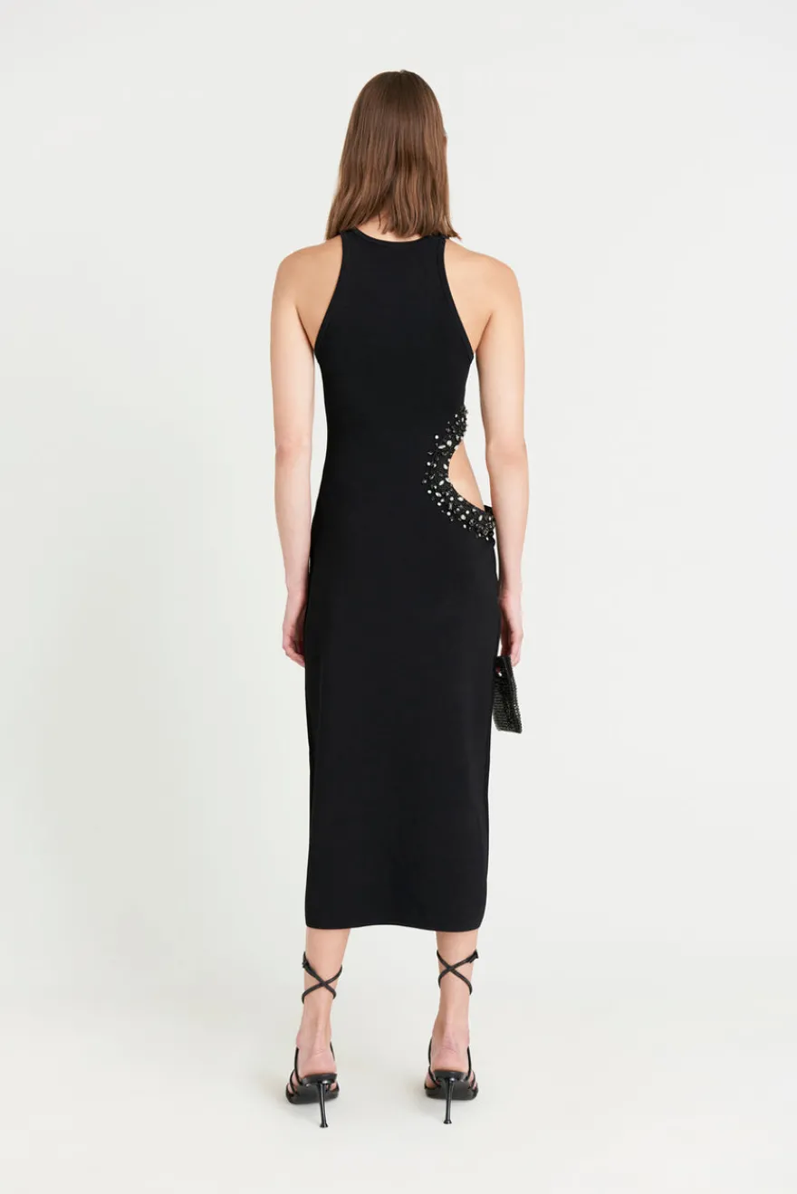 Hot Cult Gaia Katina Knit Dress Black