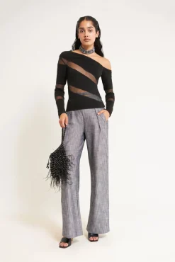 Clearance Cult Gaia Kaz Knit Top Black