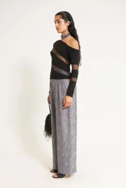 Clearance Cult Gaia Kaz Knit Top Black