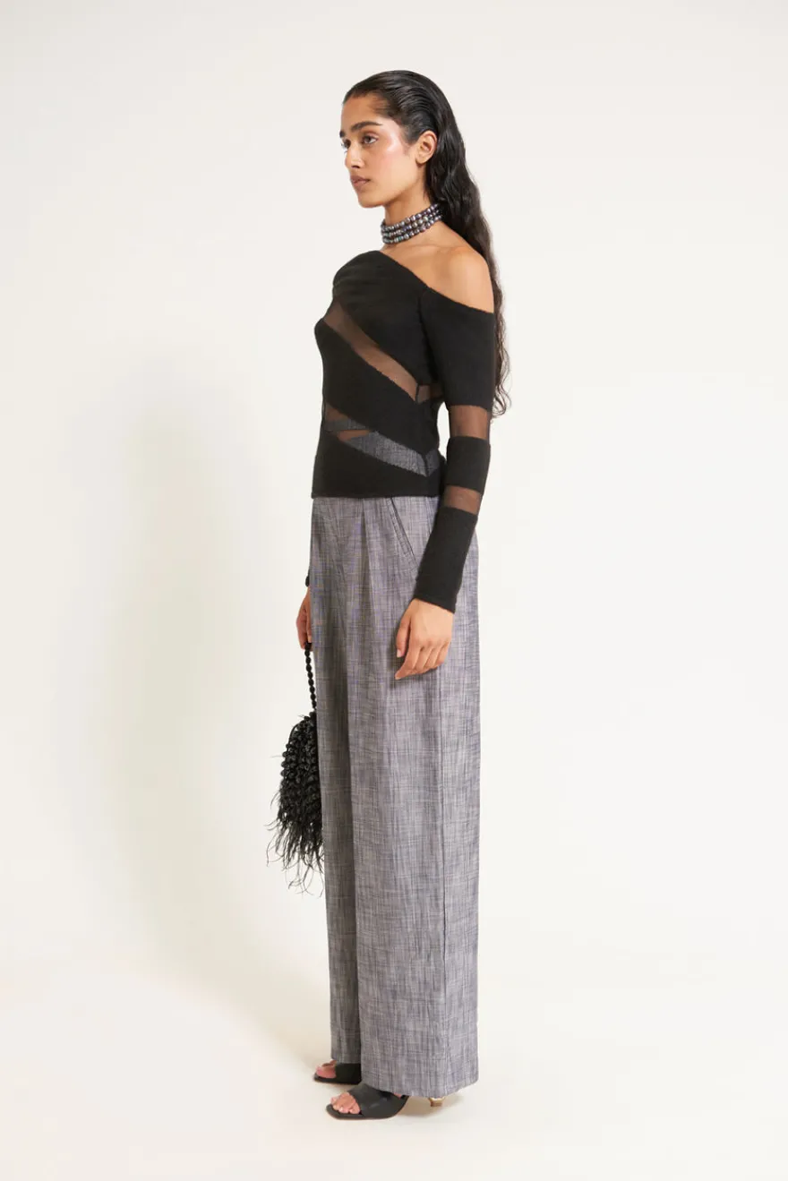 Clearance Cult Gaia Kaz Knit Top Black