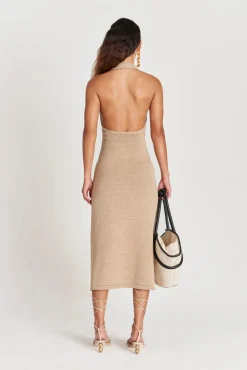 Best Cult Gaia Keilah Knit Dress Ecru