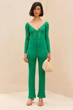 Online Cult Gaia Laila Knit Top Vine