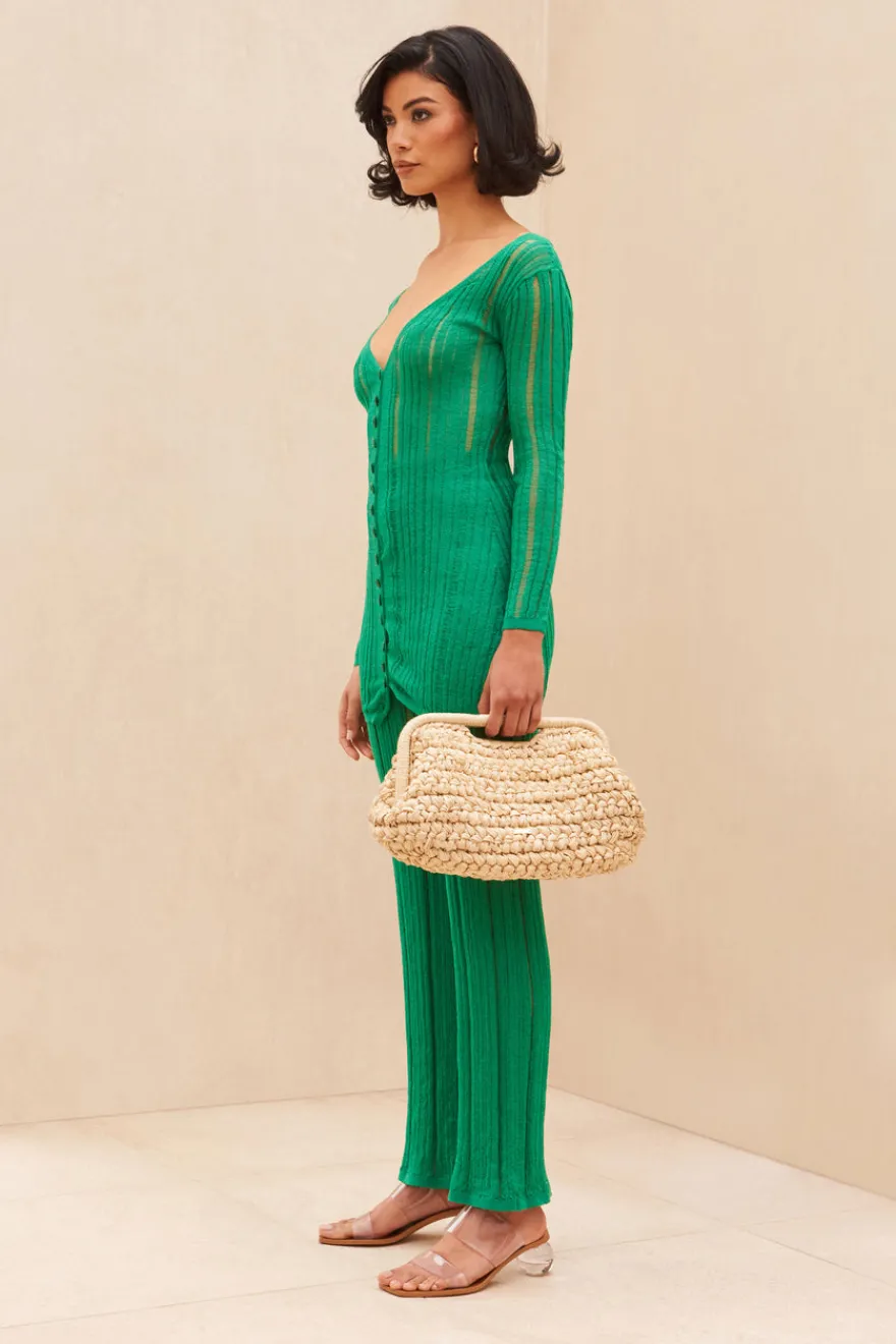 Online Cult Gaia Laila Knit Top Vine