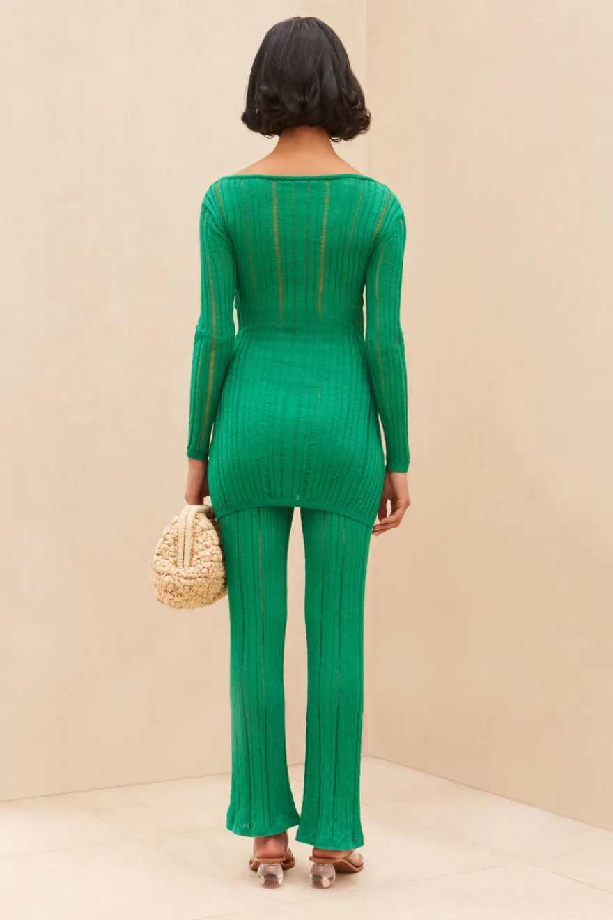 Online Cult Gaia Laila Knit Top Vine