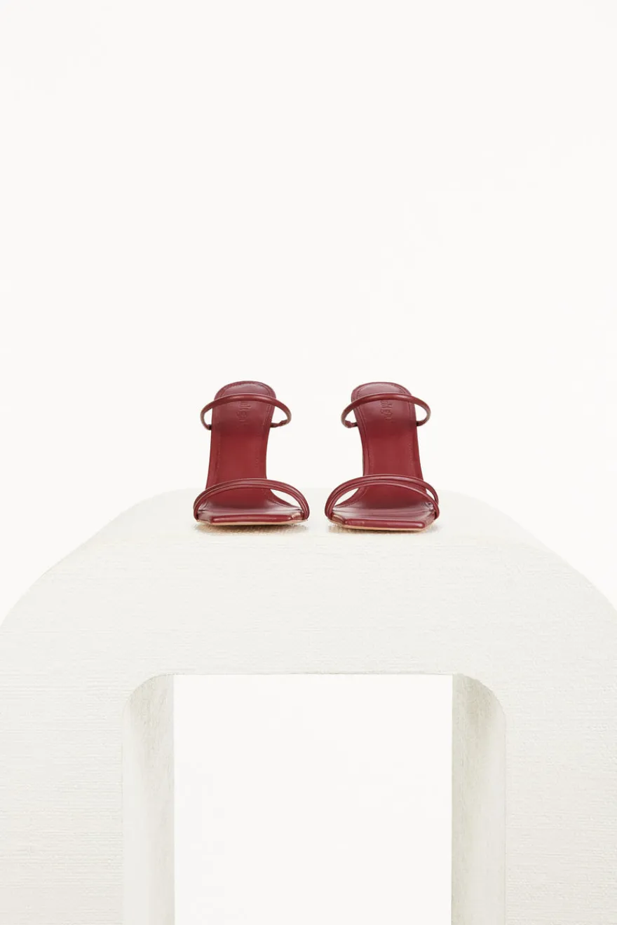 Cult Gaia Laleh Sandal Maroon Peak