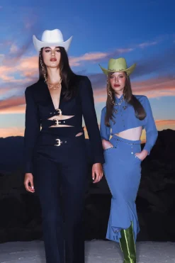 Hot Cult Gaia Leila Skirt Dusted Indigo