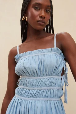 Cult Gaia Lola Dress Steel