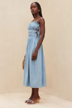 Cult Gaia Lola Dress Steel