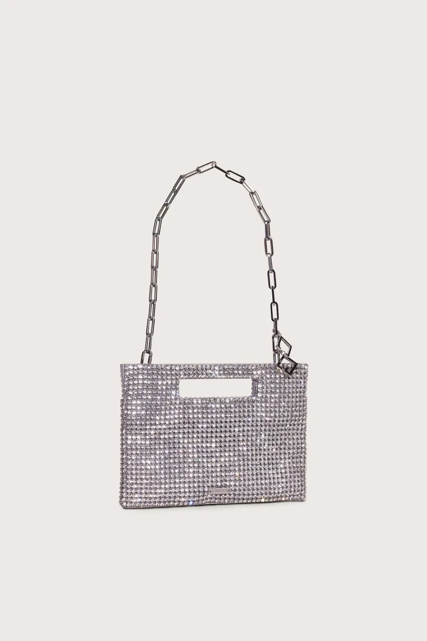 Outlet Cult Gaia Lucinda Mini Rhinestone Shoulder Bag Clear