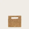 Cult Gaia Lucinda Nano Rhinestone Clutch Champagne