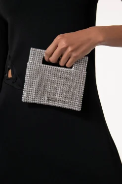 Hot Cult Gaia Lucinda Nano Rhinestone Clutch Clear
