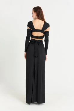 Hot Cult Gaia Marisol Gown Black