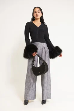 Outlet Cult Gaia Melanie Knit Cardigan Black