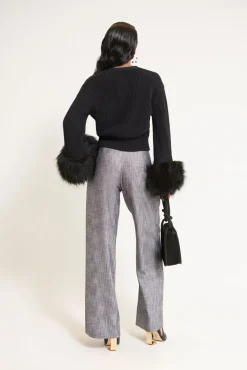 Outlet Cult Gaia Melanie Knit Cardigan Black