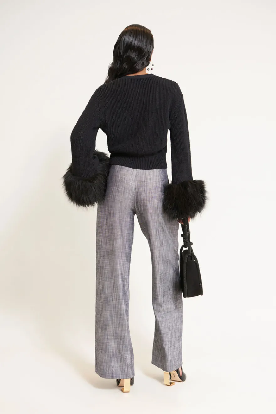 Outlet Cult Gaia Melanie Knit Cardigan Black