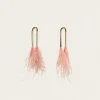 Outlet Cult Gaia Meta Feather Earring Azalea