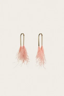 Outlet Cult Gaia Meta Feather Earring Azalea